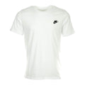 NIKE Sportswear Mens Club Embroidered Futura Tee White/Black Medium